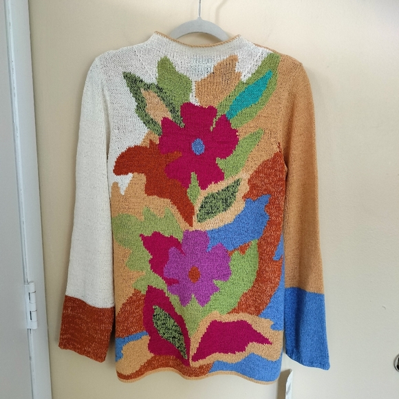 J.H. Collectibles Sweaters - J.H. Collectibles Artsy colorful mock turtle neck knit sweater M New With Tags